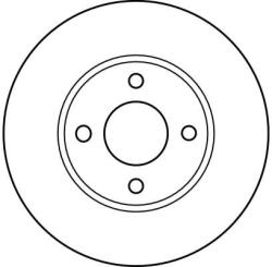 TRW Féktárcsa Nissan P. Almera 1, 4-1, 6/2, 0 D 95-00