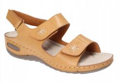  201 Flip-flop Papucs Női Bőr Szandál Beige 36 (201)