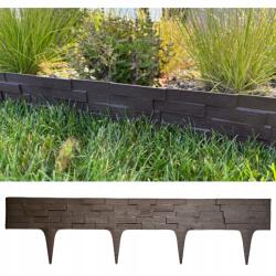 GardenPlast Palisada szegély Stone 0, 8mb sötétbarna Kerti (SPB9578)