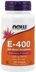 NOW Vitamina E 400 UI cu tocoferoli, 100 capsule softgel