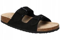 American Club CY155 Eredeti Divatos Női Bőr Flip-flop Papucs Fekete 37 (CY155)