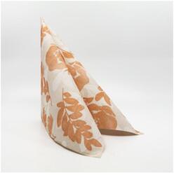 Pack Service textilhatású szalvéta 40x40 cm 50 lap/csomag Garden terrakotta