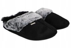 American Club SL04 Meleg Puha Topánka Női Házipapucs Fekete 39 (SL04/23)