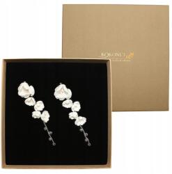 Kokonet Fülbevaló virágok Hosszú acél esküvői lánc boho (6-0018)