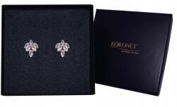 Kokonet Ezüst fülbevaló 3d esküvői stift swarovski kristályokkal (8-0583)