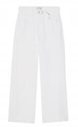 Anna Field Fehér Farmer Nadrág Hosszú Egyenes Magas Állapot 44 Ápr