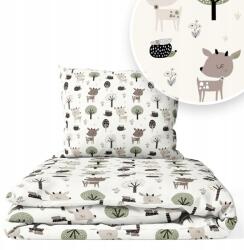 Ankras Gyerek Ágyneműhuzat 120x160 50x70 Mintás 2 részes (P-2 160/120 50/70 JELONKI W LESIE)