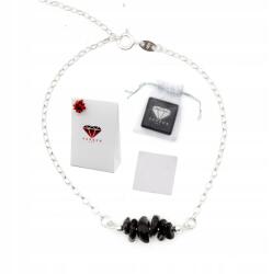  Turmalin Karkötő Fekete Ezüst 925 Talizmán Ajándék Doboz Kézzel készített (5906168091353)