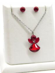  Kristály angyalka szett (piros) (2022111701)