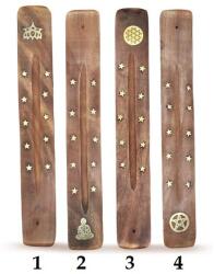 Barna Pentagram Csillag (4) Füstölő Tartó Égető Lap