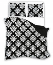 Faro Ágynemű garnitúra 180X200+2x70X80 pamut fekete-fehér mintás (005 180x200)