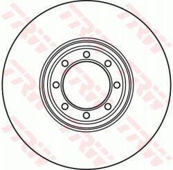 TRW DF4958S Féktárcsa Mazda P. CX-7 2, 2-2, 3 07-