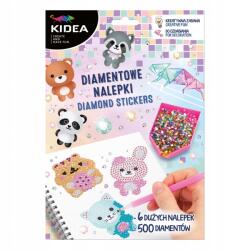 kidea Gyémánt matricák Kidea Vidám állatok hímzés Diy szett 6 db-os (NDWZKA)