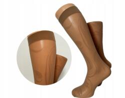 PREDA Olasz női térdzokni növényi mintával Bézs 1 pár mintás (5908256862)