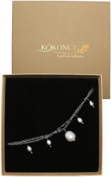 Kokonet Esküvői karkötő tenyésztett Gyöngyökkel finom ezüst ajándékdoboz