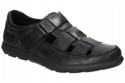 American Club CY142 Strapabíró Bőr Szandál Férfi Bőr Cipő Fekete 41 (CY142)