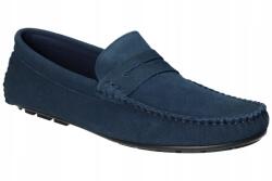 American Club CY120 Könnyű Bőr Mokaszin Félcipő Férfi Cipő Sötétkék 41 (CY120)