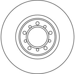 TRW Féktárcsa Mercedes W126 500 Első