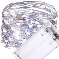 Decortrend Led Lámpák Drót Dekoráció Akkumulátoros Füzér Hideg Fehér 20 Led (044080)