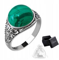 Ulex Premium Ezüst gyűrű pr. 925 Stílusos malachit gyűrű| méret 22 (Pc 2080m P/22)