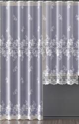 Wisan Fehér Függöny Szalag Nappaliba Erkély szett Jacquard 300x160+150x250 5170 (erfcew456)