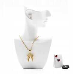  Nyaklánc Medál Szárnyak Ezüst 925 Aranyozott Ajándék Doboz Kézzel készített (5906168090530)