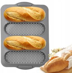 Brunbeste Szilikon sütőforma mini bagett rakott zsemle 4 db bagett (BB-3606)