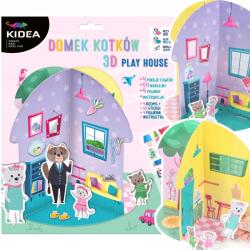 kidea 3D Kreatív Cicaház Szett 54 Matrica 4 Cica Figura Kidea (KDODKKA)
