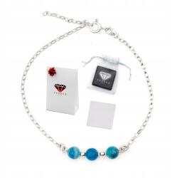  Karkötő Apatit Természetes Kő Ezüst 925 Talizmán Ajándék Kézzel készített (5906168091049)