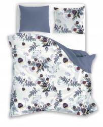 Faro Ágynemű garnitúra 160X200+2x70X80 pamut fehér, kék virágokkal (324234523)