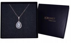 Kokonet Esküvői könnycsepp medál Gyémántokkal Ezüst hosszú (8-0067)