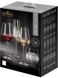Bohemia Royal & Crystalite Set pahare pentru vin Bohemia Royal Globo, 16 piese 1001335 (1001335) Pahar