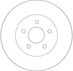 TRW Féktárcsa Ford Hátsó Mondeo 00-