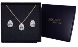 Kokonet Női ékszer szett fülbevaló nyaklánc (KOMPLET biżuterii damskiej kolczyki naszyjnik)