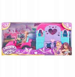  Zuru Sparkle Girlz 10.5 inch-es Jeep játékbaba lakókocsival (4894680006867)