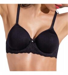 Siélei Klasszikus fekete csipkés melltartó Sétáló melltartó Kényelmes Sielei 85C (Bielizna na randkę biustonosz 2686 Sielei)