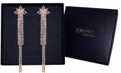 Kokonet Hosszú arany fülbevaló rusztikus levelekkel Glamur (8-0552)