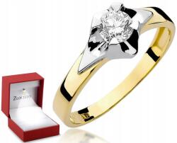 ZŁOCISTO Gazdag Arany Gyűrű Gyémánt 585 Gravírozás A Gyűrű Belsejében Ajándék (DLA DZIEWCZYNY NARZECZONEJ) - allegro - 728 550 Ft