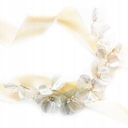 Kokonet Eredeti esküvői dekoráció ezüst virágos ág (4-0117)