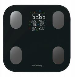  Fürdőszobai mérleg, elektronikus, testösszetétel analizátorral, fekete (KB-7854)
