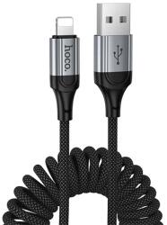 hoco. X121 adatkábel (Type-C - lightning, 27W, PD gyorstöltő, 150cm, cipőfűző) FEKETE (X121_L2_BLACK)