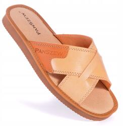 PanSzew Papucsok Bőr Papucsok Férfi Papucsok Kültéri Papucsok Otthoni 40-46 PanSzew (Kapcie Męskie Góralskie Skórzane Papcie Ciapy)