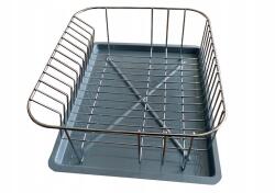 Ander Szárítógép edényszárító kamrás csepegtető ezüst (018)