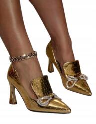  Női Tornacipő Arany Metál Strasszokkal 42-ES (NB WS35RJH)