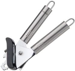 FACKELMANN Deschizator de conserve Fackelmann MANER OVAL, deschizator practic de conserve din otel inoxidabil, deschizator universal cu maner ergonomic (culoare: argintiu), cantitate: 1 bucata (40446)