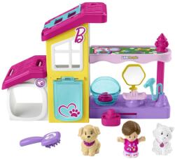 Mattel Set de joaca Fisher-Price Little People Barbie HJW76 cu statie pentru animale si sunete interactive (HJW76) Figurina