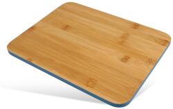 FACKELMANN Balance Cutting Board Wood Bamboo - Placa robusta din lemn pentru bucatarie pentru carne, peste si legume - Taietura moderna cu margine colorata - 30 x 23 x 0, 5 cm, maro (37671) Tocator
