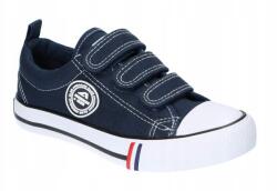 American Club LH33 Eredeti Gyerek Cipő, Kiscipő, Tépőzáras, Navy Kék 32 (LH33)