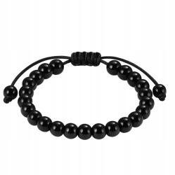  Férfi karkötő állítható achát kő természetes zsinór makramé