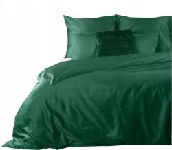  Ágynemű garnitúra 160x200 pamut-szatén ágynemű sima zöld (POS-160X200-KOM-ZIE)